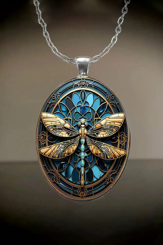 Boho Dragonfly Pendant Necklace